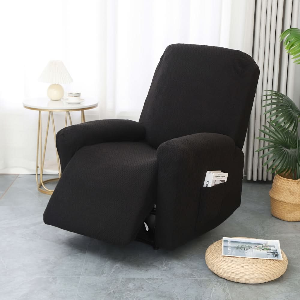 Recliner Chair Cover | Soft Microfiber & Side Pocket | Machine Washable