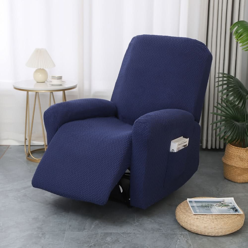 Recliner Chair Cover | Soft Microfiber & Side Pocket | Machine Washable