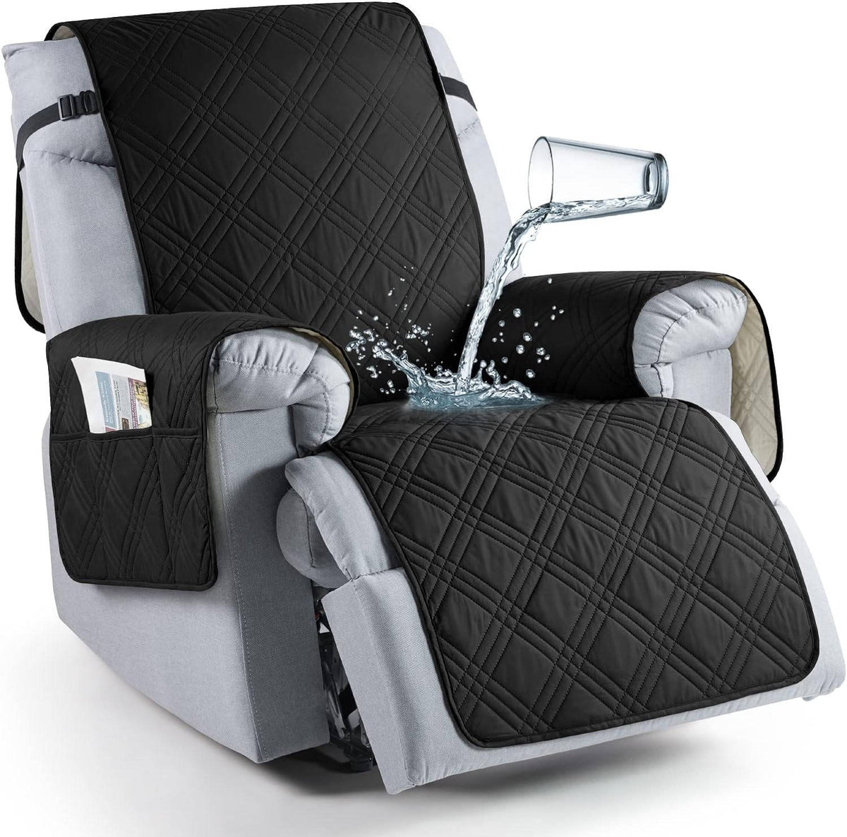 Recliner Chair Cover | Waterproof Microfiber & Silicone Grip
