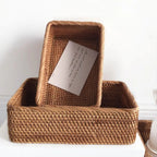 Rectangular Rattan Storage Basket