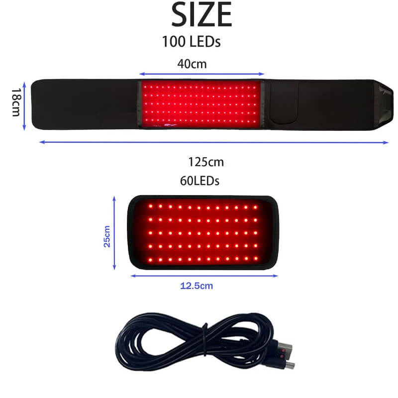 Red Light Therapy Belt | Dual Red & Infrared | Wearable