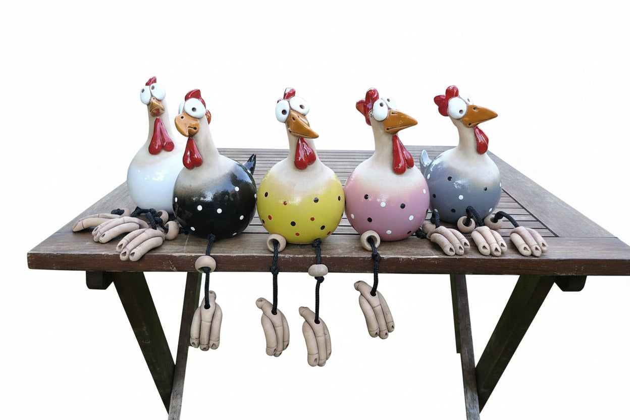 Resin Chicken Garden Figure