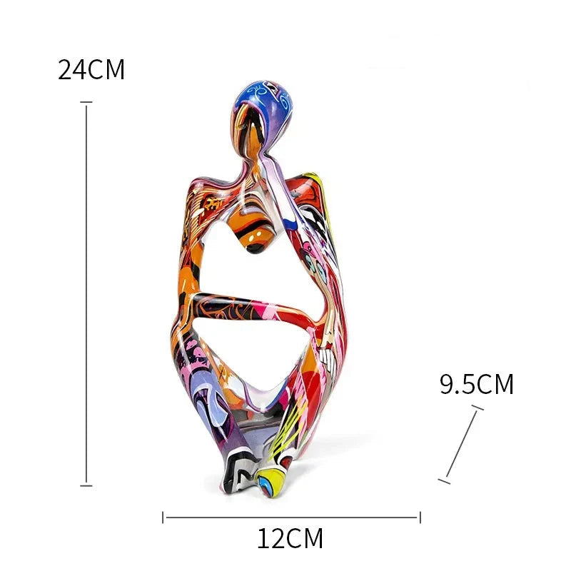 Table Sculpture | Abstract Thinker Design | Handmade Resin