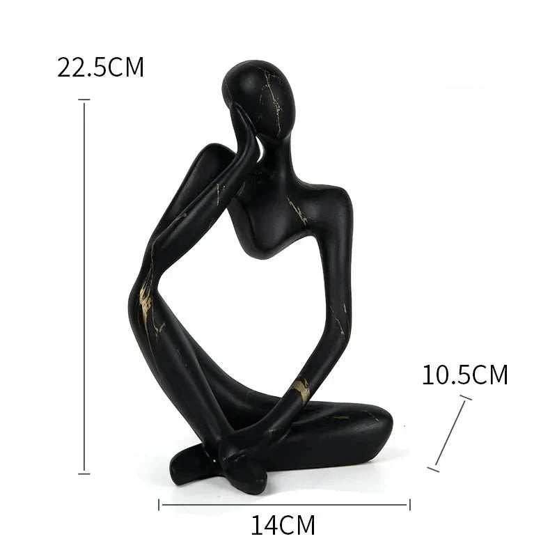Table Sculpture | Abstract Thinker Design | Handmade Resin