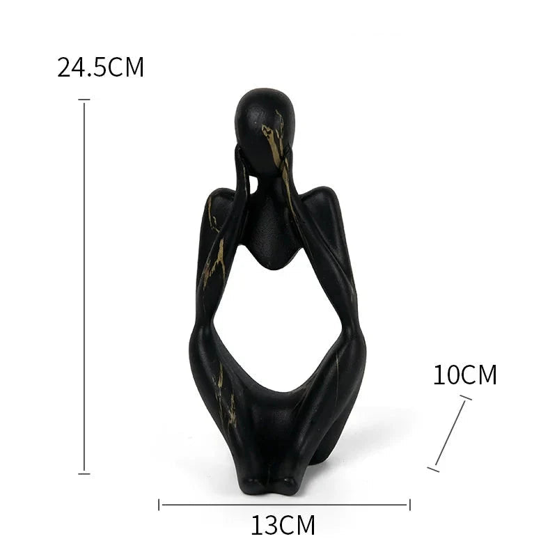 Table Sculpture | Abstract Thinker Design | Handmade Resin