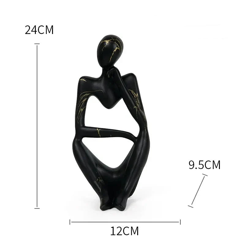 Table Sculpture | Abstract Thinker Design | Handmade Resin