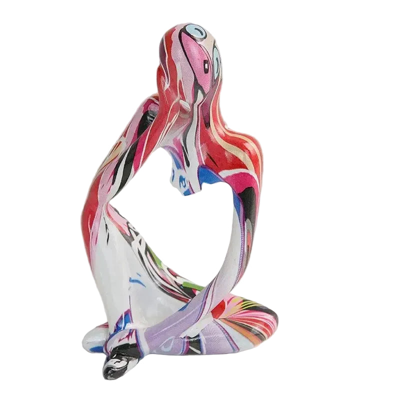 Table Sculpture | Abstract Thinker Design | Handmade Resin