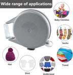Retractable Clothesline | Auto-Retracting & 180° Swivel | 39 Ft Line Length