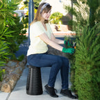 Retractable Stool | Lightweight & 11-Position Adjustable | Supports Up To 275 Lbs