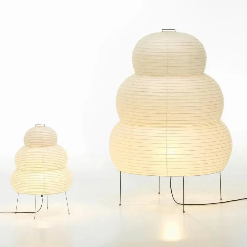 Floor Lamp | Rice Paper Shade | Tripod Stand