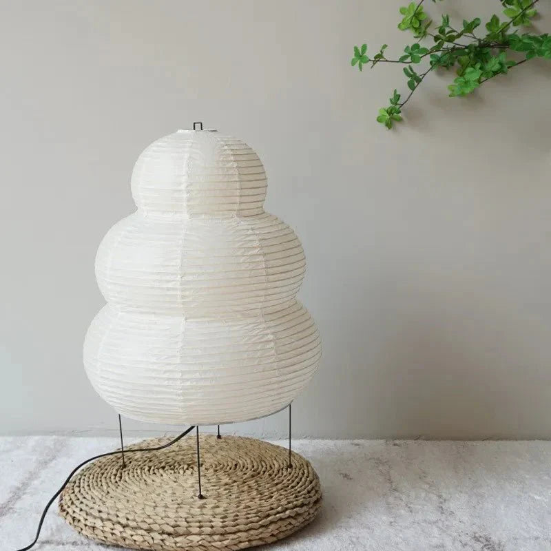 Floor Lamp | Rice Paper Shade | Tripod Stand
