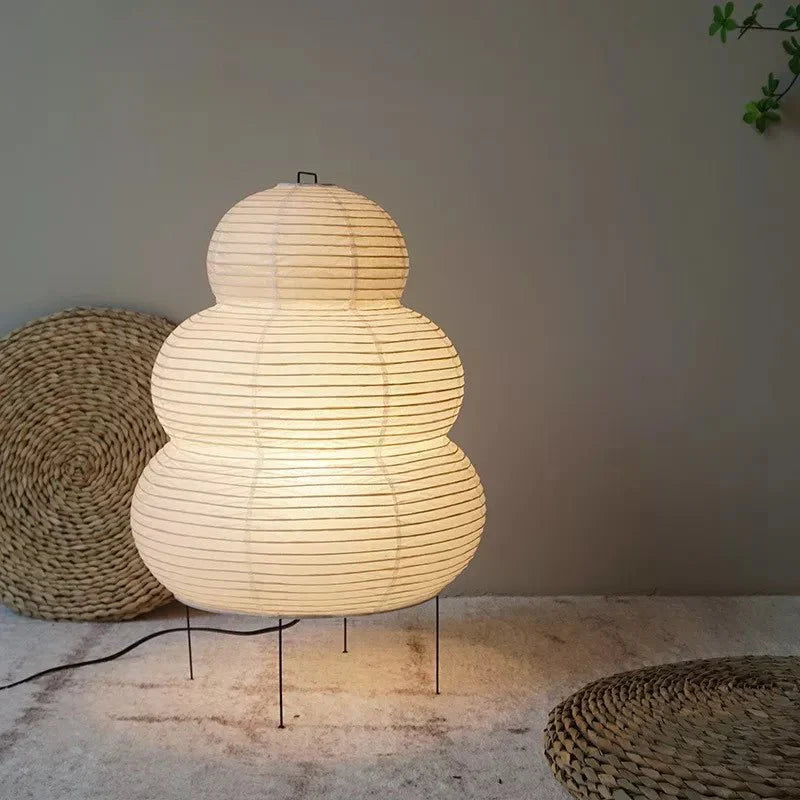 Floor Lamp | Rice Paper Shade | Tripod Stand