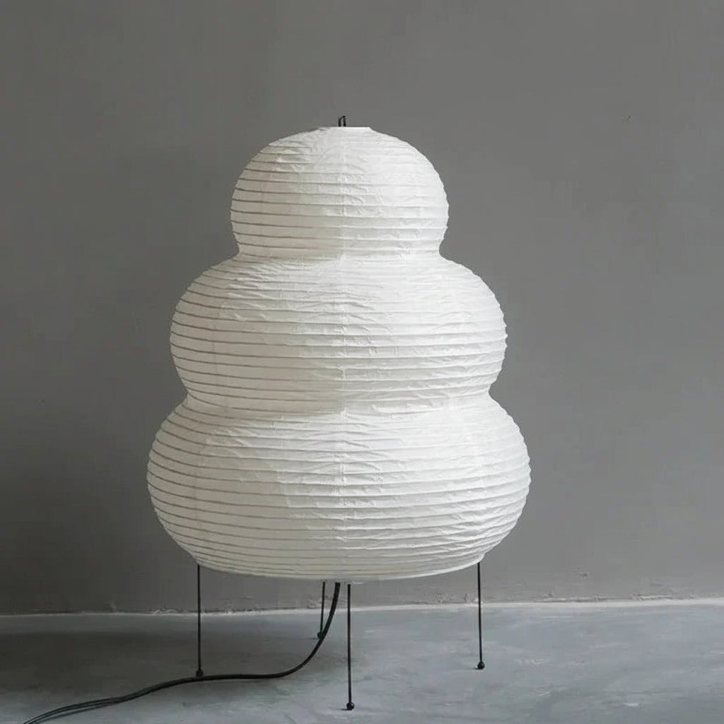 Floor Lamp | Rice Paper Shade | Tripod Stand