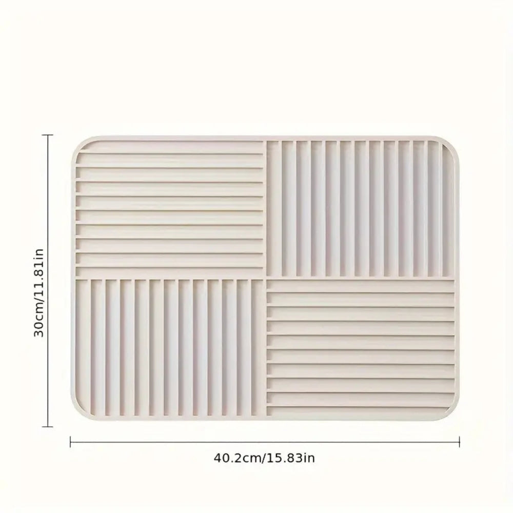 Ridged Dish Drying Mat