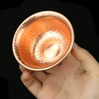 Ritual Water Bowl | Hand-Forged & Hammered Brass | 8 x 3 cm