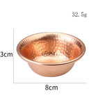 Ritual Water Bowl | Hand-Forged & Hammered Brass | 8 x 3 cm