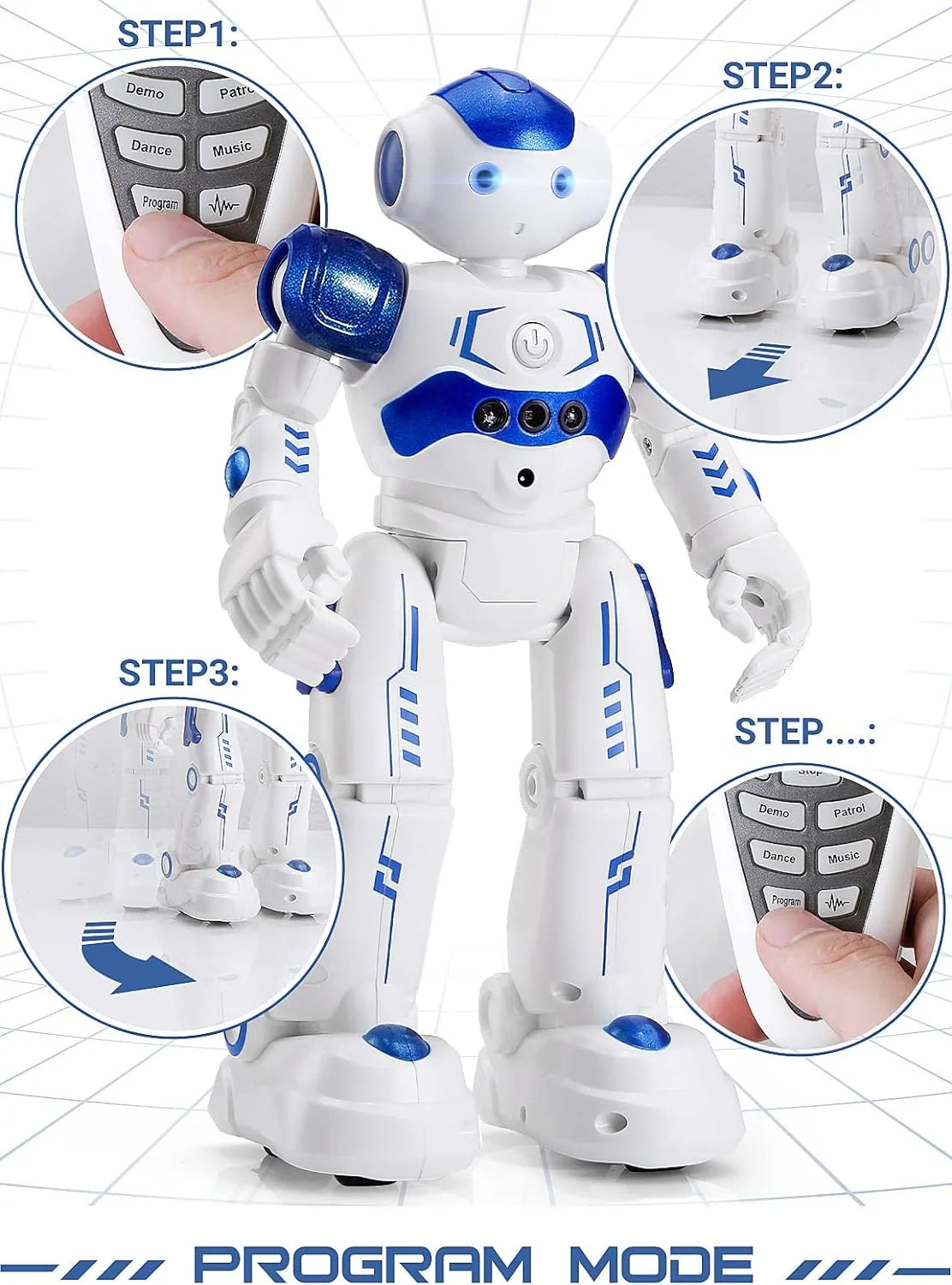 Robot Toy | Gesture & Remote Control Programmable 50 Moves