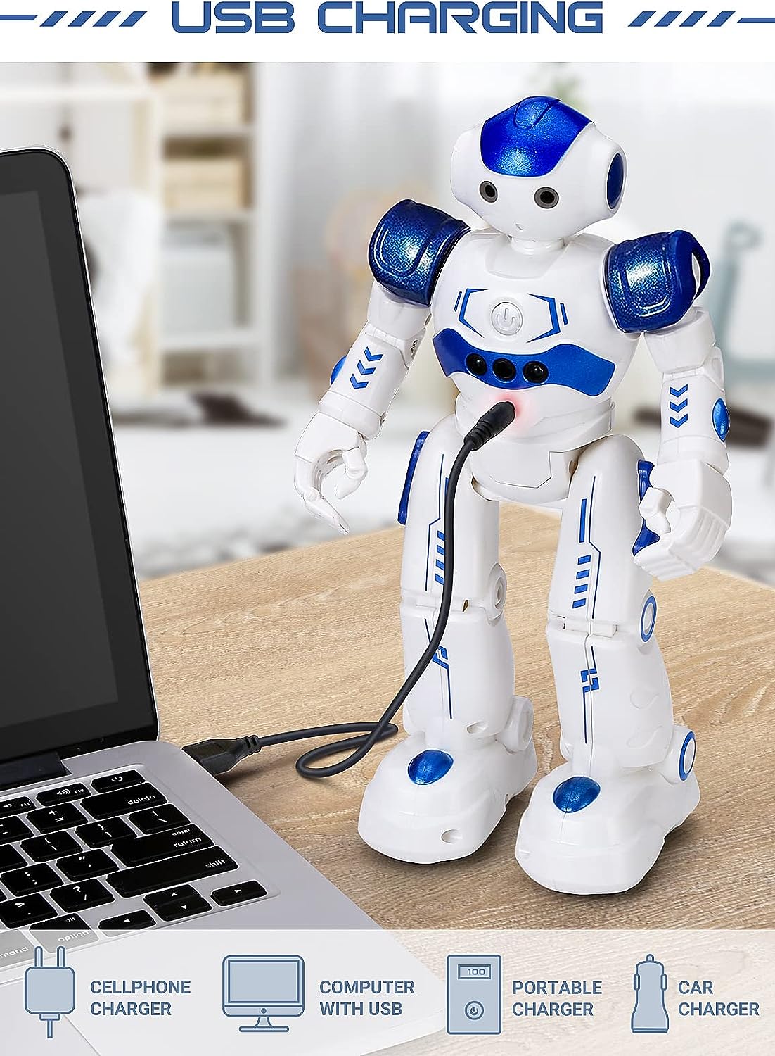 Robot Toy | Gesture & Remote Control Programmable 50 Moves