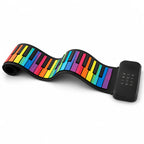 Roll-Up Piano | 61 Touch-Sensitive Silicone Keys & Built-In Speaker