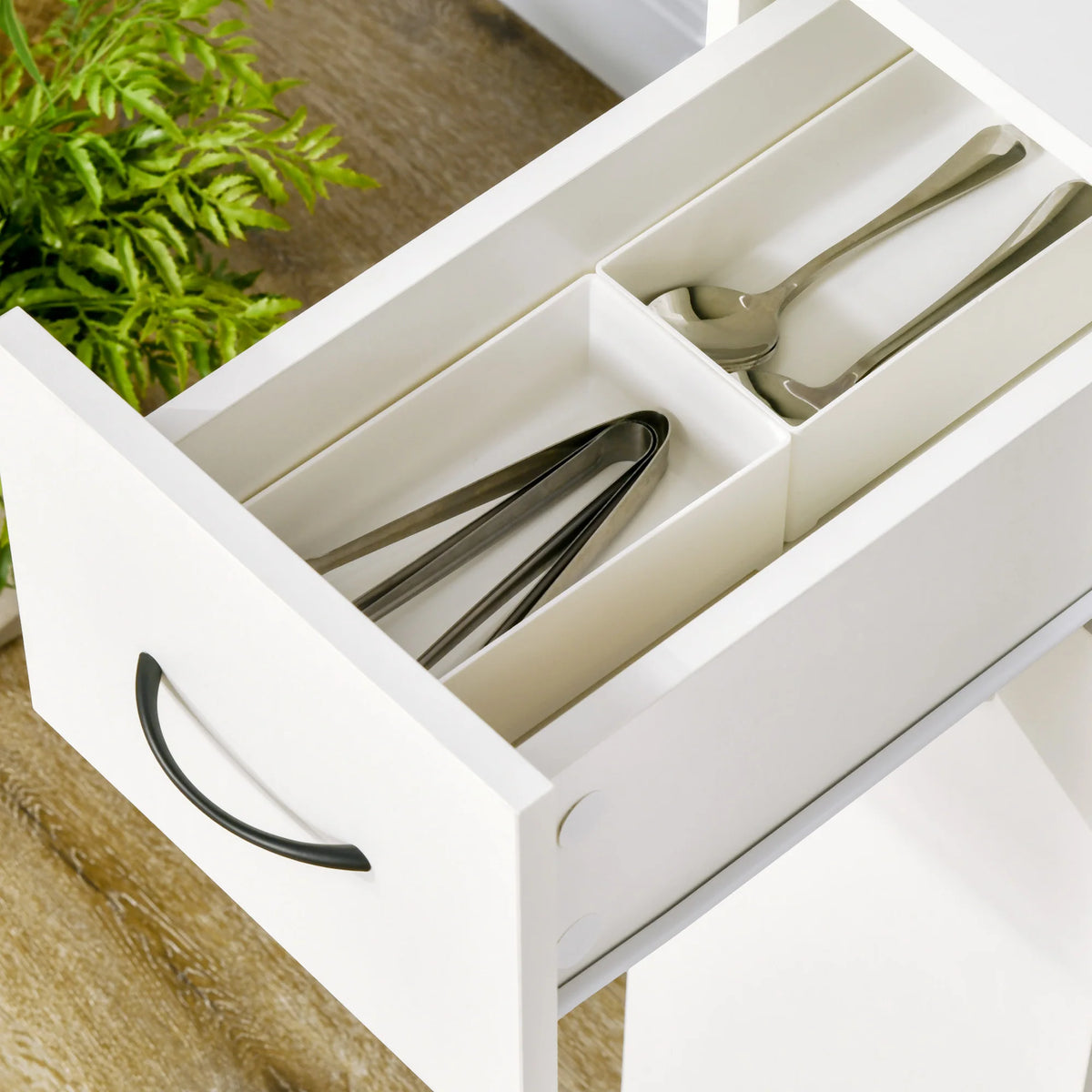 Rolling Storage Cart | Slim Design With Drawer | 9.75-Inch Wide