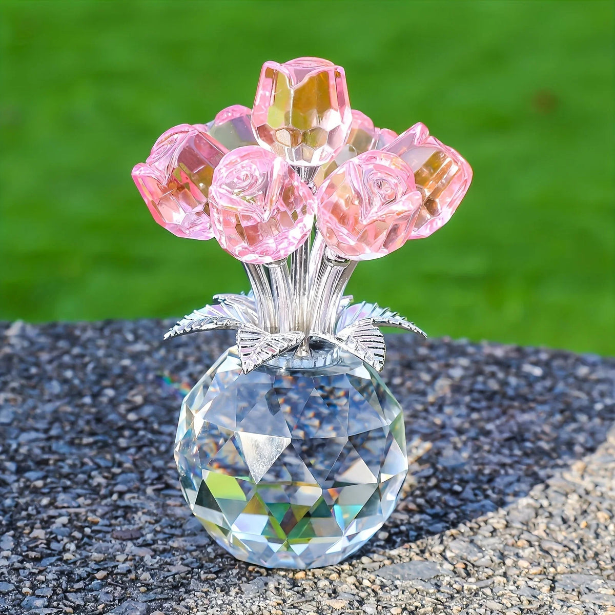 Rose Bouquet | Synthetic Crystal Petals & Everlasting Keepsake