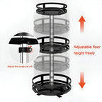 Rotating Organizer | Metal Frame & 360° Swivel | 3-Tier