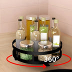 Rotating Organizer | Metal Frame & 360° Swivel | 3-Tier