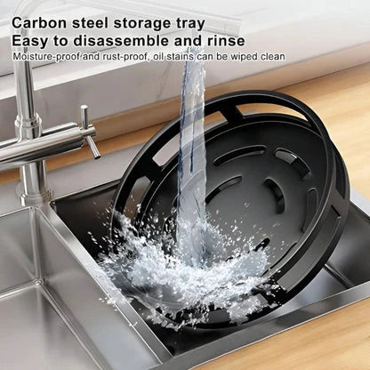 Rotating Organizer | Metal Frame & 360° Swivel | 3-Tier