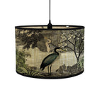 Round Lampshade | Tropical Printed Fabric & E27 Compatible | 30 cm Diameter