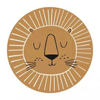 Round Play Rug | Lion Print & Washable | 80/100/120 cm