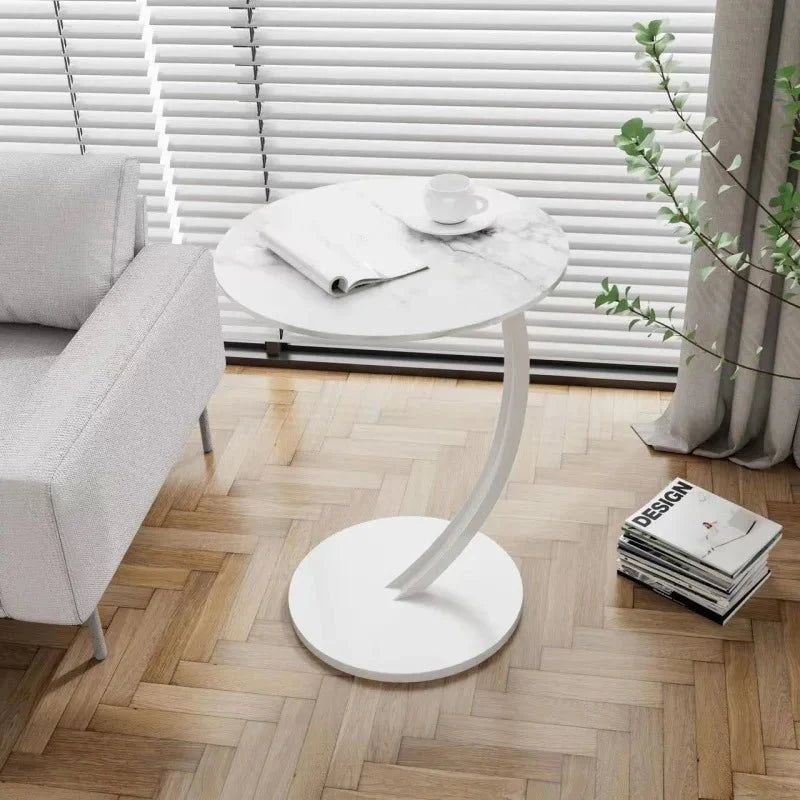Round Side Table | Reinforced Compact Wood & Steel