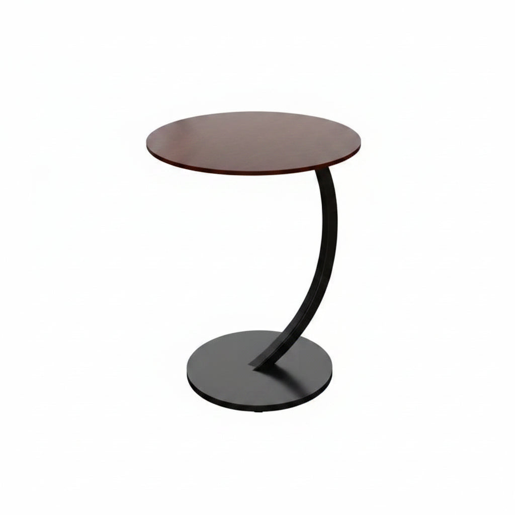 Round Side Table | Reinforced Compact Wood & Steel