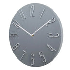 Round Wall Clock | Silent No-Ticking & Wood-Grain Dial