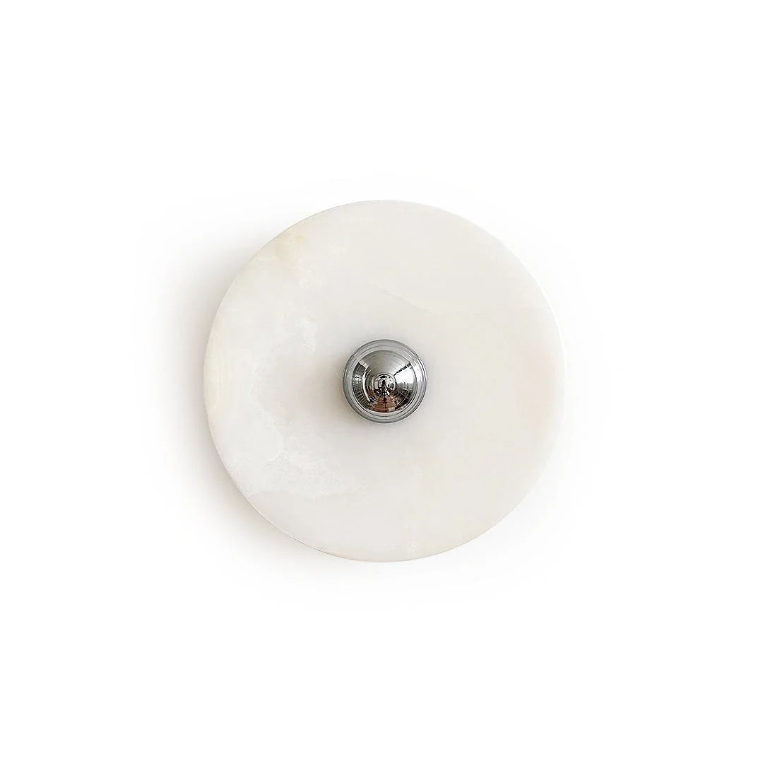 Round Wall Sconce | Jade Body & Integrated LED | 20/25/30 cm