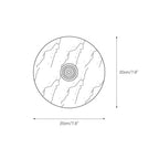 Round Wall Sconce | Jade Body & Integrated LED | 20/25/30 cm