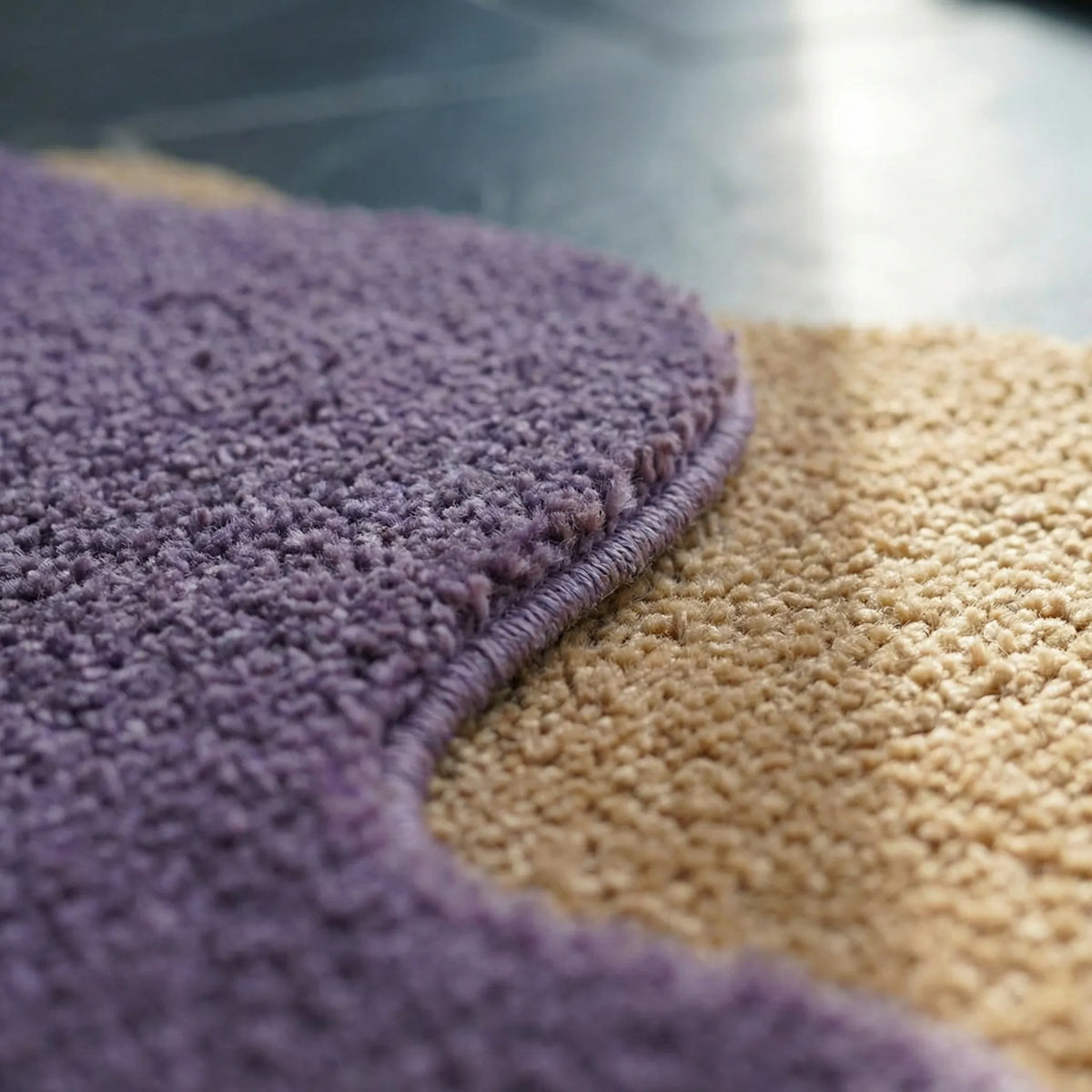 Rug | Abstract Color Block & Machine-Washable | 45 x 120 cm
