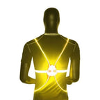 Safety Vest | 360° Fiber-Optic LED & Adjustable Quick-Release | One Size Fits All