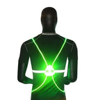 Safety Vest | 360° Fiber-Optic LED & Adjustable Quick-Release | One Size Fits All