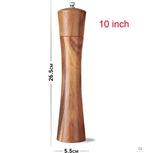 Salt & Pepper Grinder | Acacia Wood & Adjustable Ceramic Mill | Sold Individually