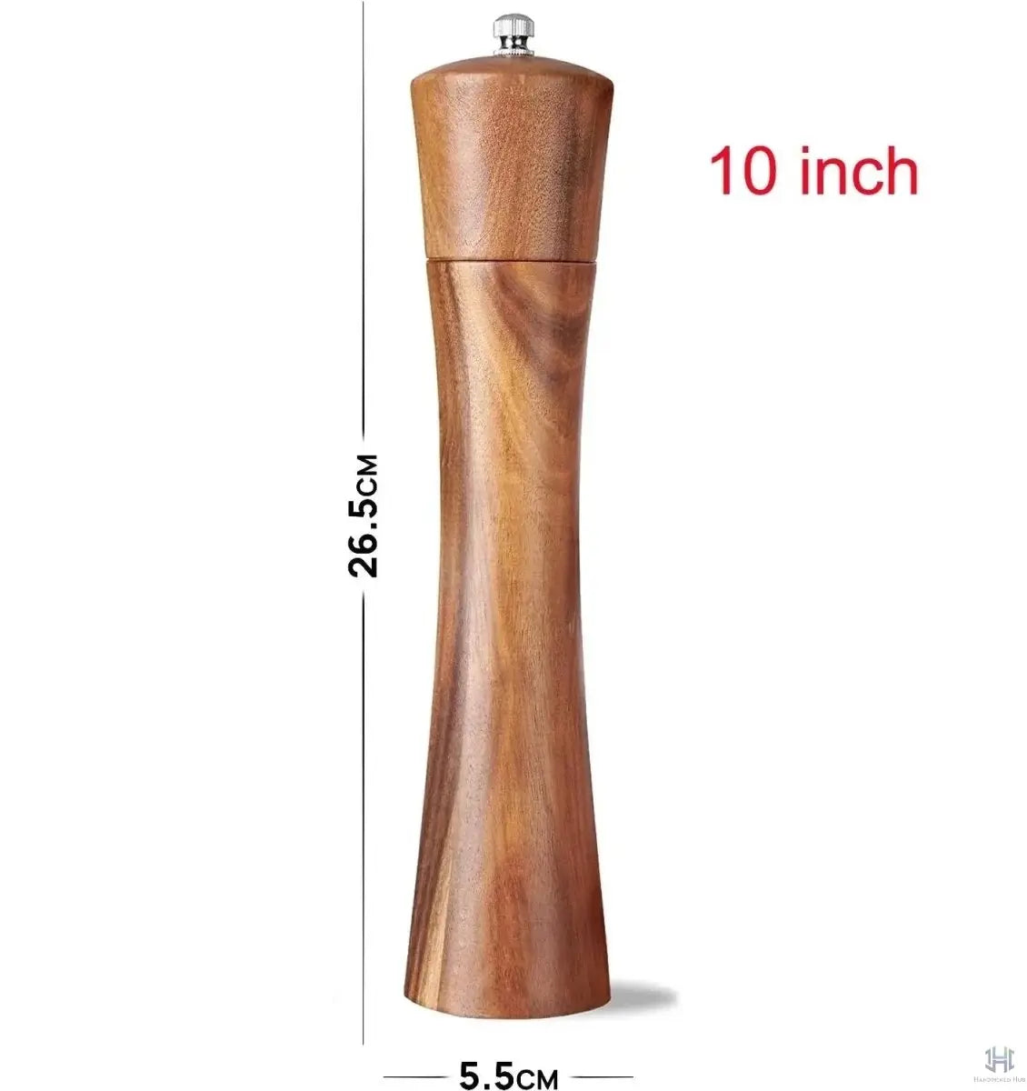 Salt & Pepper Grinder | Acacia Wood & Adjustable Ceramic Mill | Sold Individually