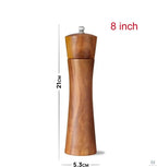 Salt & Pepper Grinder | Acacia Wood & Adjustable Ceramic Mill | Sold Individually
