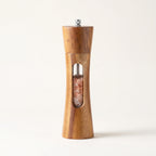 Salt & Pepper Grinder | Wooden With Clear Window | Adjustable Ceramic Grind
