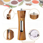 Salt & Pepper Mills | Wood & Acrylic | Adjustable Grind