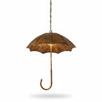 Contemporary Industrial Round Iron 5-Light Umbrella Chandelier for Living Room