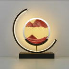 Sand Lamp | Flowing Sand Glass Chamber | LED & Remote Control