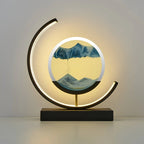 Sand Lamp | Flowing Sand Glass Chamber | LED & Remote Control