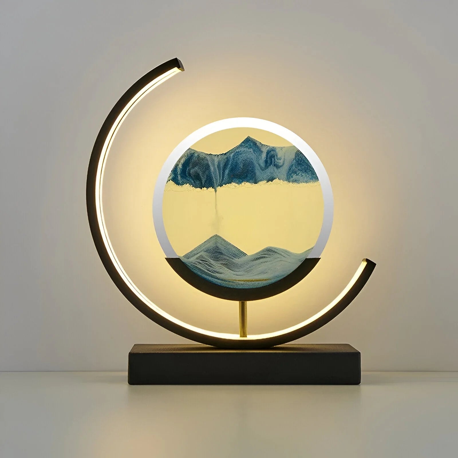 Sand Lamp | Flowing Sand Glass Chamber | LED & Remote Control