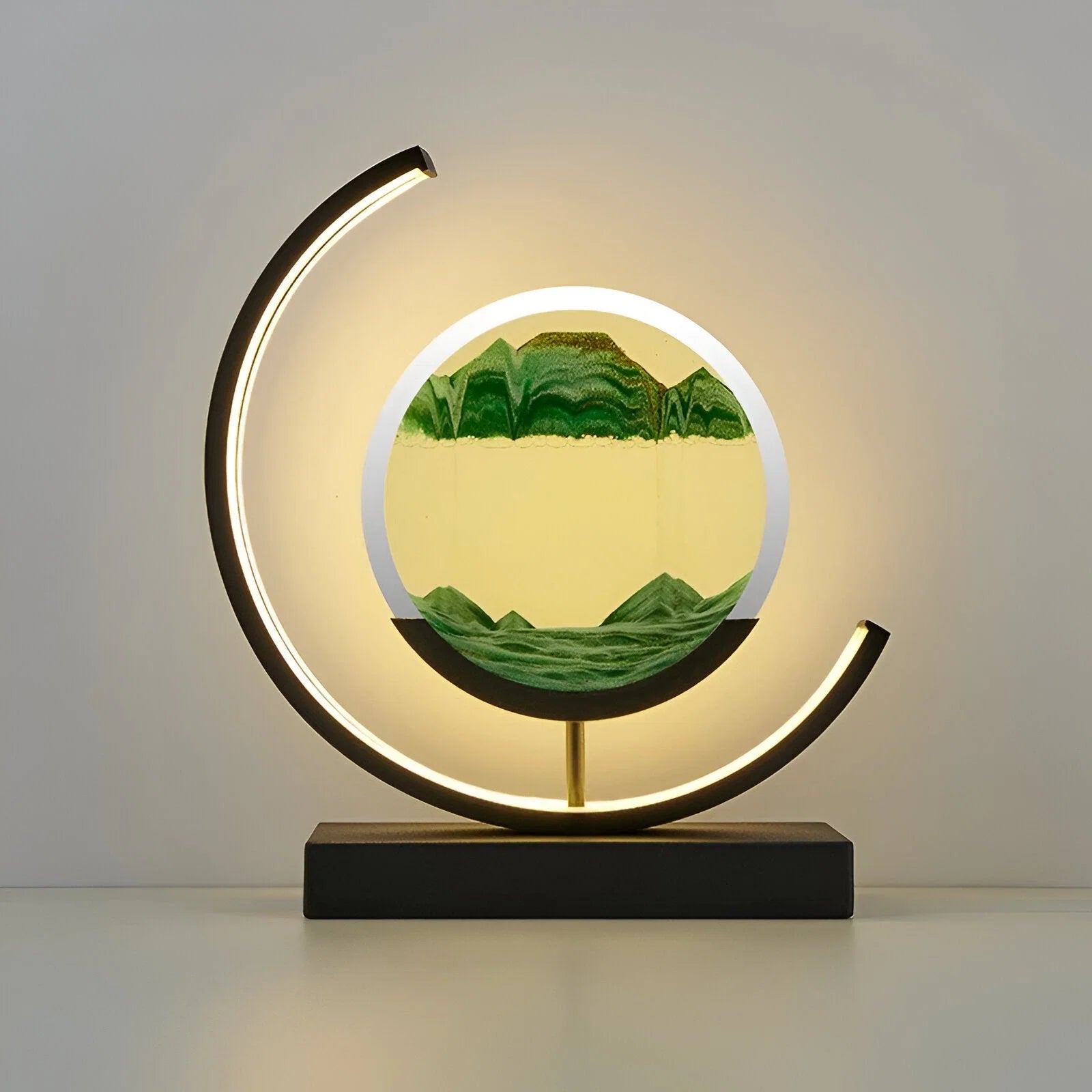 Sand Lamp | Flowing Sand Glass Chamber | LED & Remote Control
