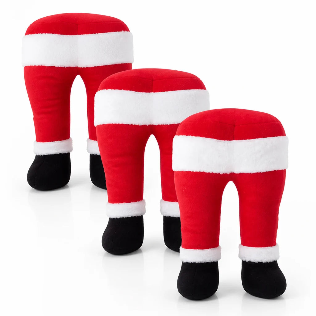 Santa Legs Decoration | Lightweight Polyester & Easy To Hang | 30 x 25 cm