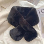 Scarf | Soft Faux Fur Cross Collar
